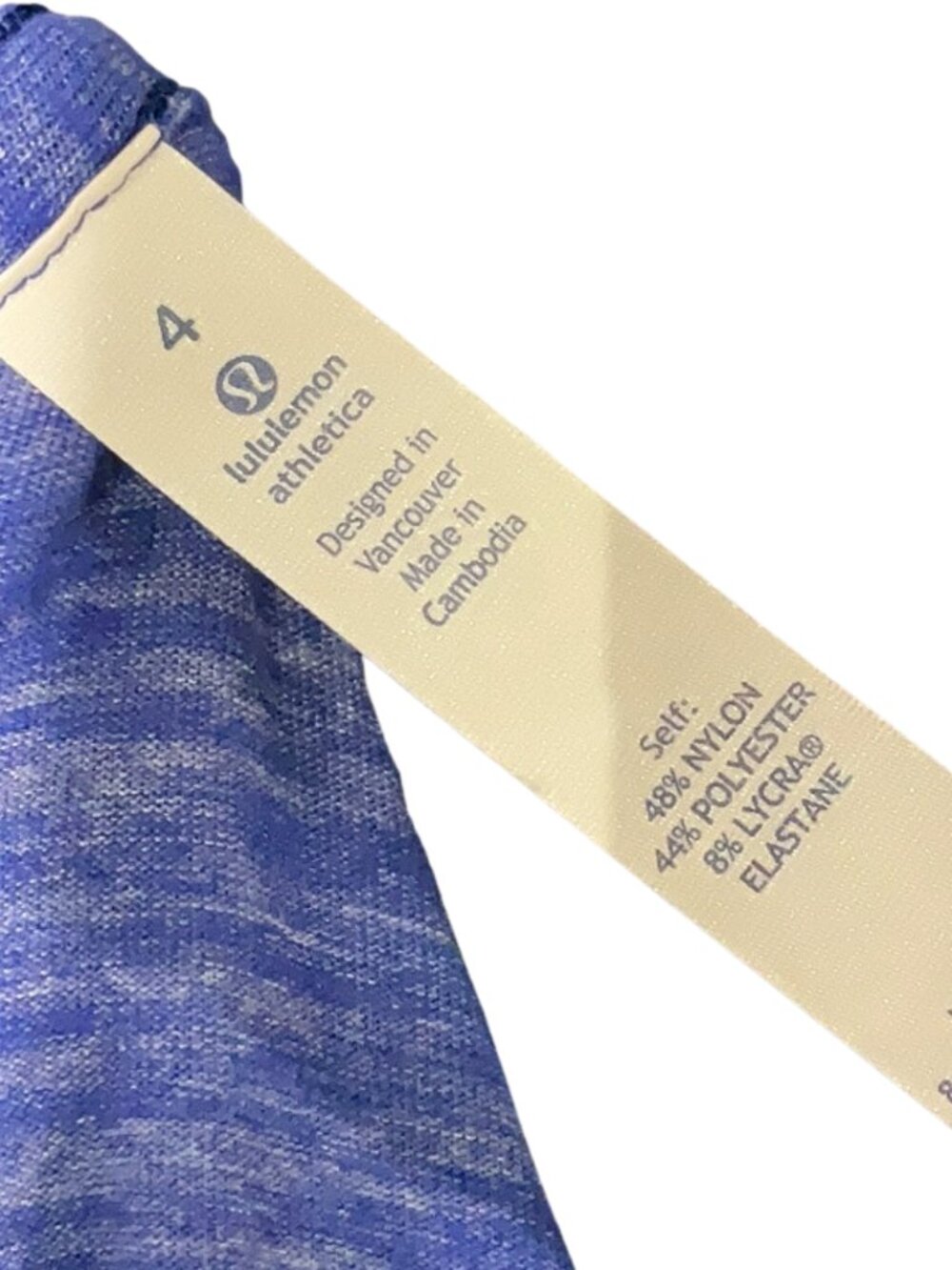 Lululemon &go Where-To Dress Heathered Sapphire Blue Size 4 - Picture 5 of 5